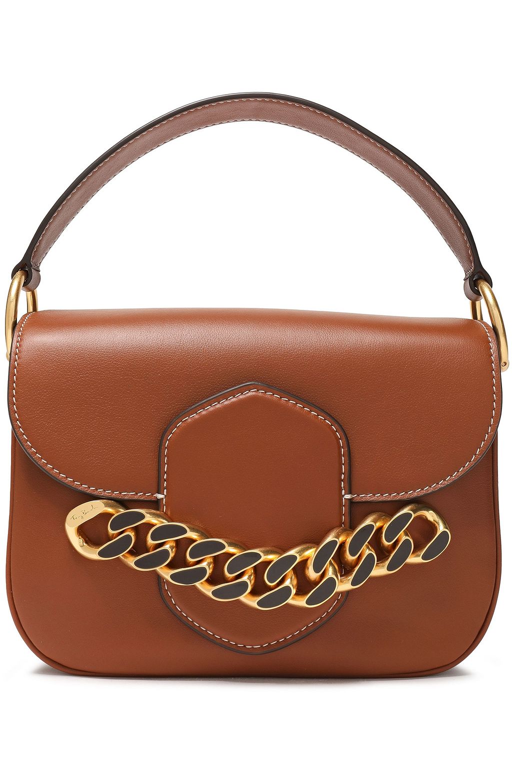TORY BURCH Chainembellished leather shoulder bag THE