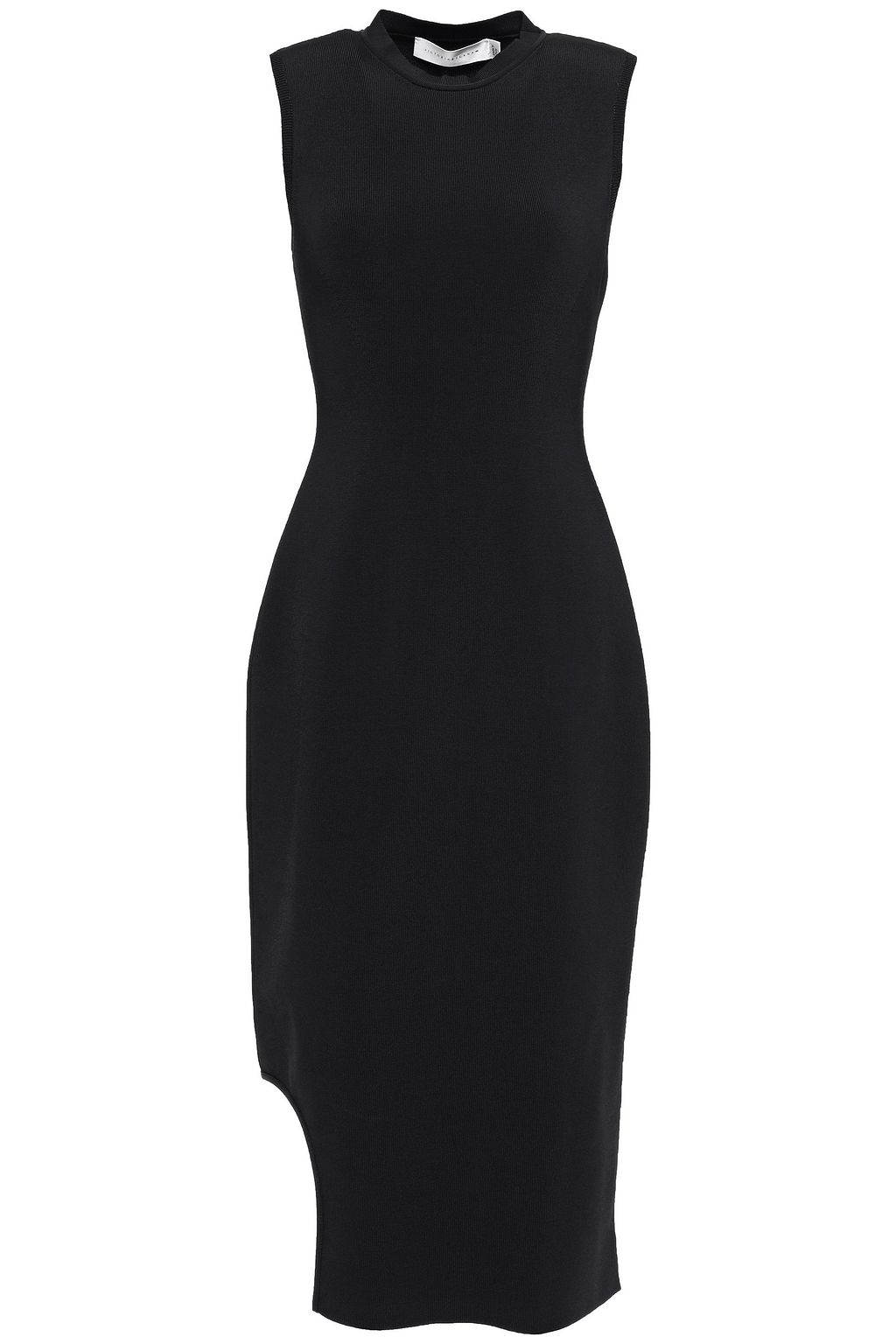 black knit sheath dress