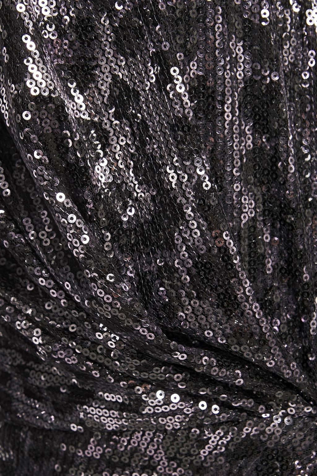 MSGM Leopard-print ruched sequined tulle mini dress