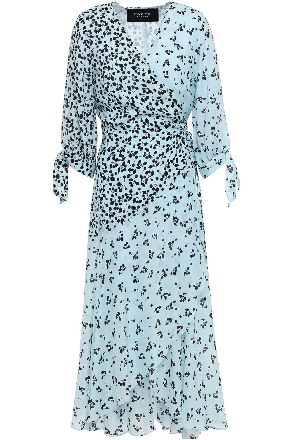 seersucker wrap dress