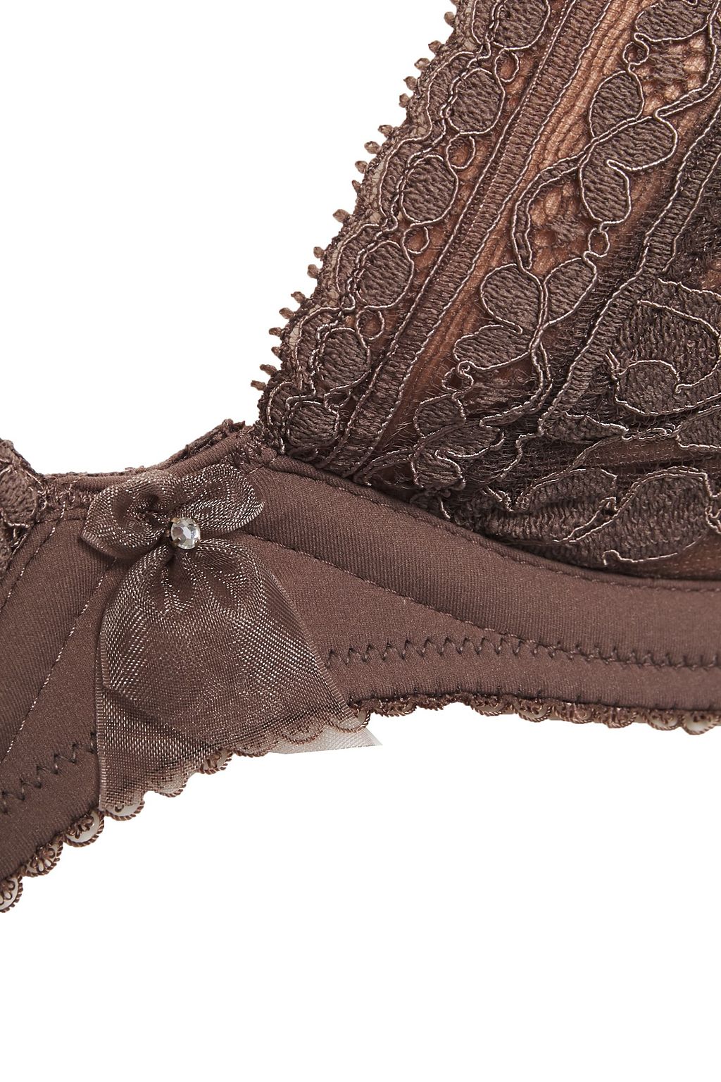 WACOAL Eternal jersey-paneled corded lace underwired bra