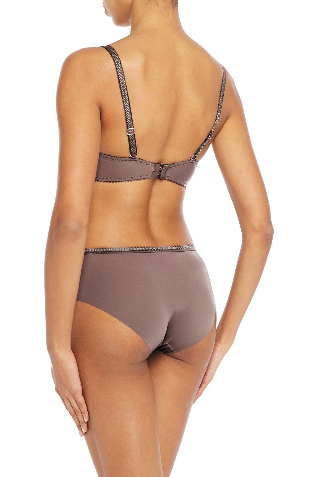 WACOAL Eternal jersey-paneled corded lace underwired bra