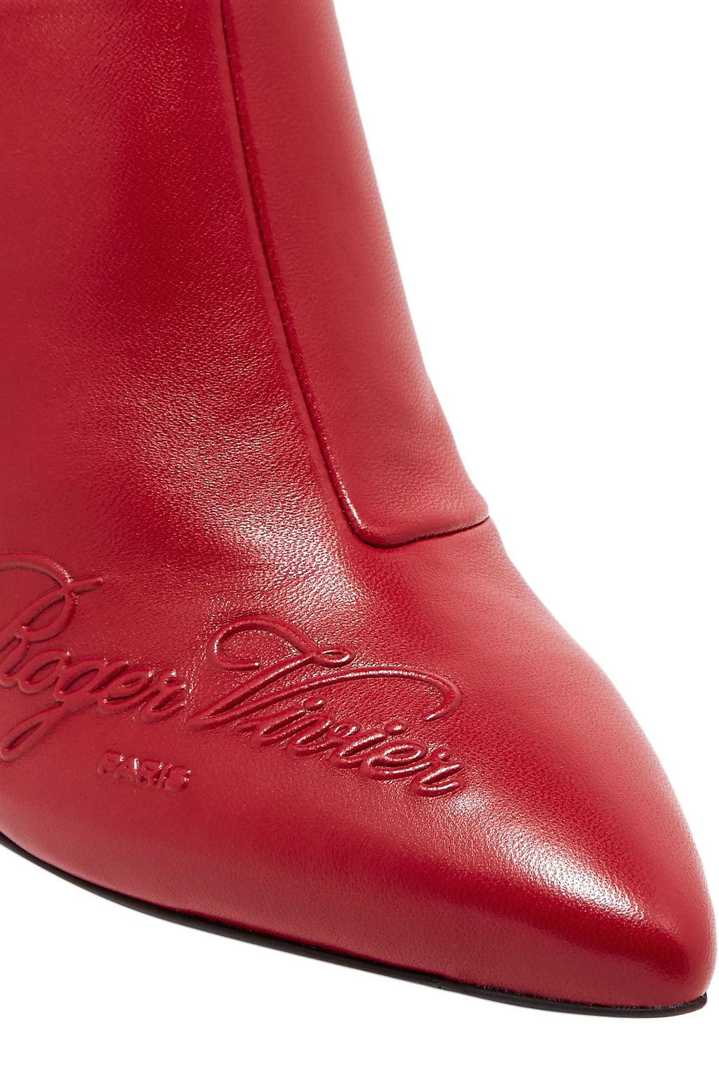 ROGER VIVIER Choc Real ロゴエンボス加工 レザー ミュール