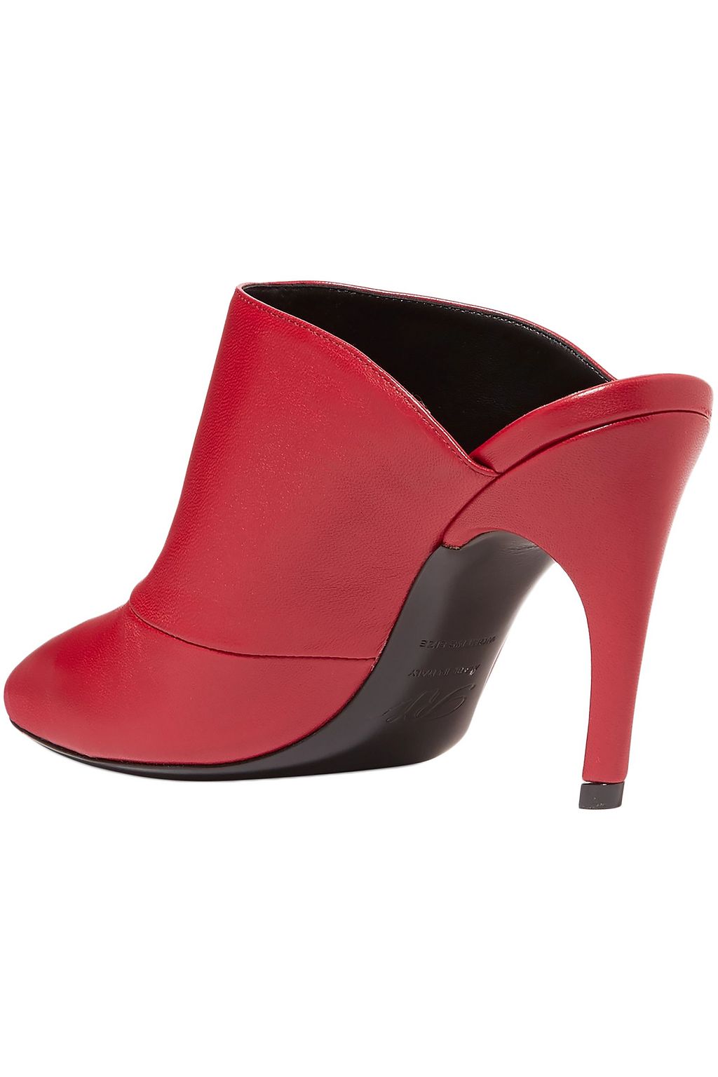 ROGER VIVIER Choc Real ロゴエンボス加工 レザー ミュール