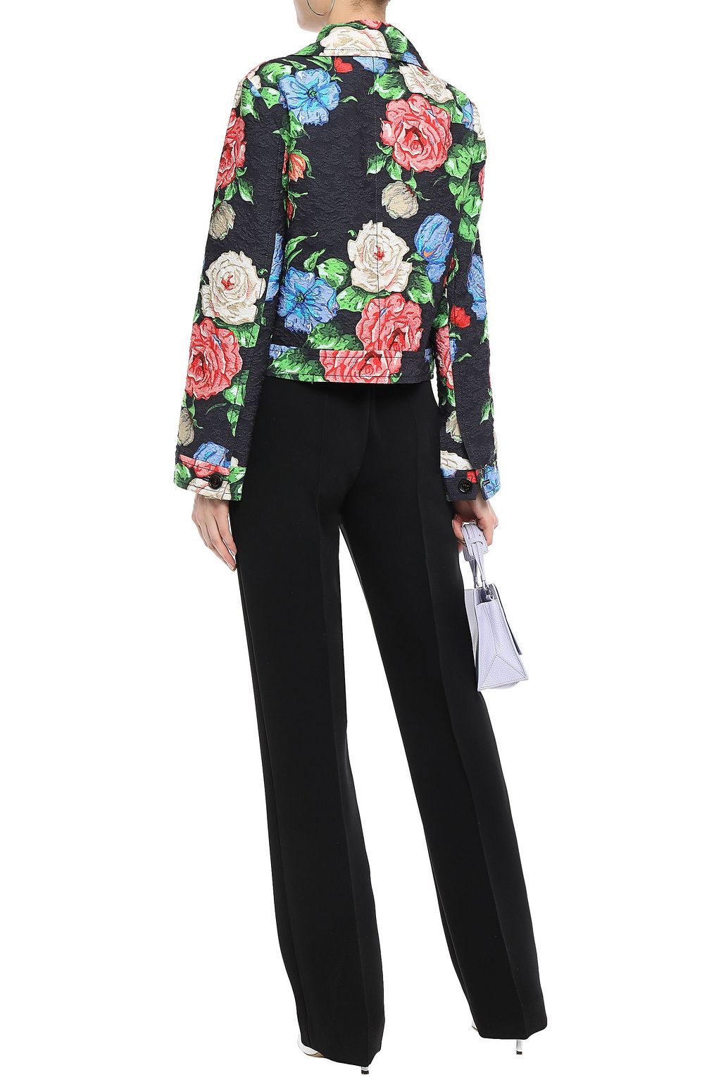 NINA RICCI Floral-print cotton-blend cloqué jacket