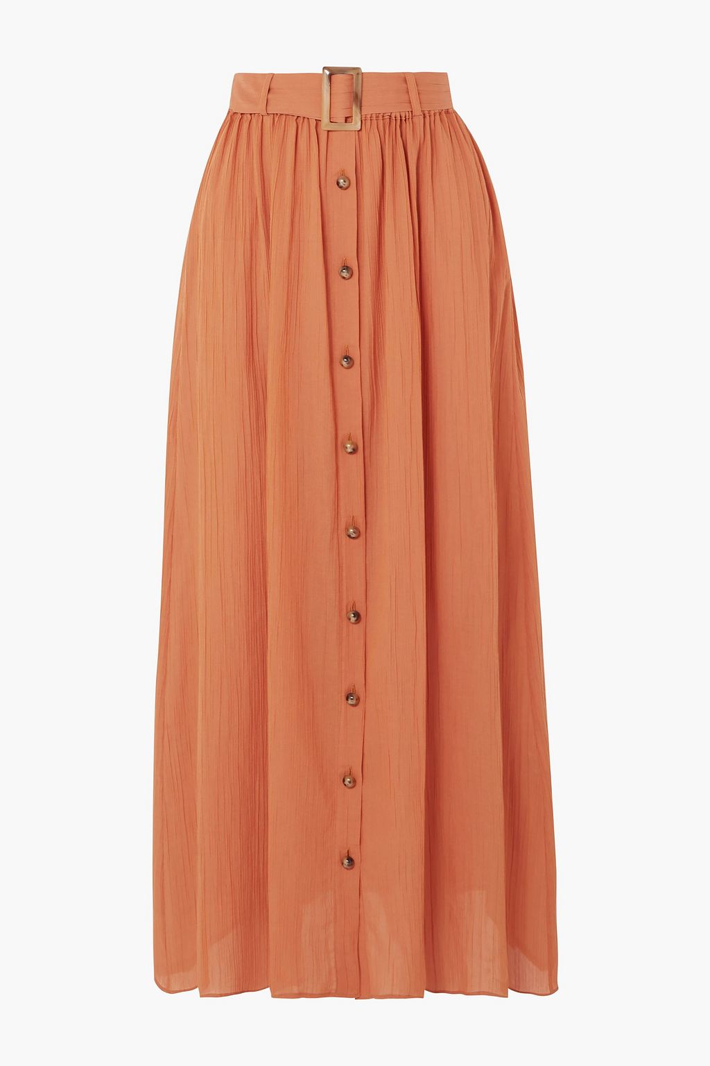 peach maxi skirt