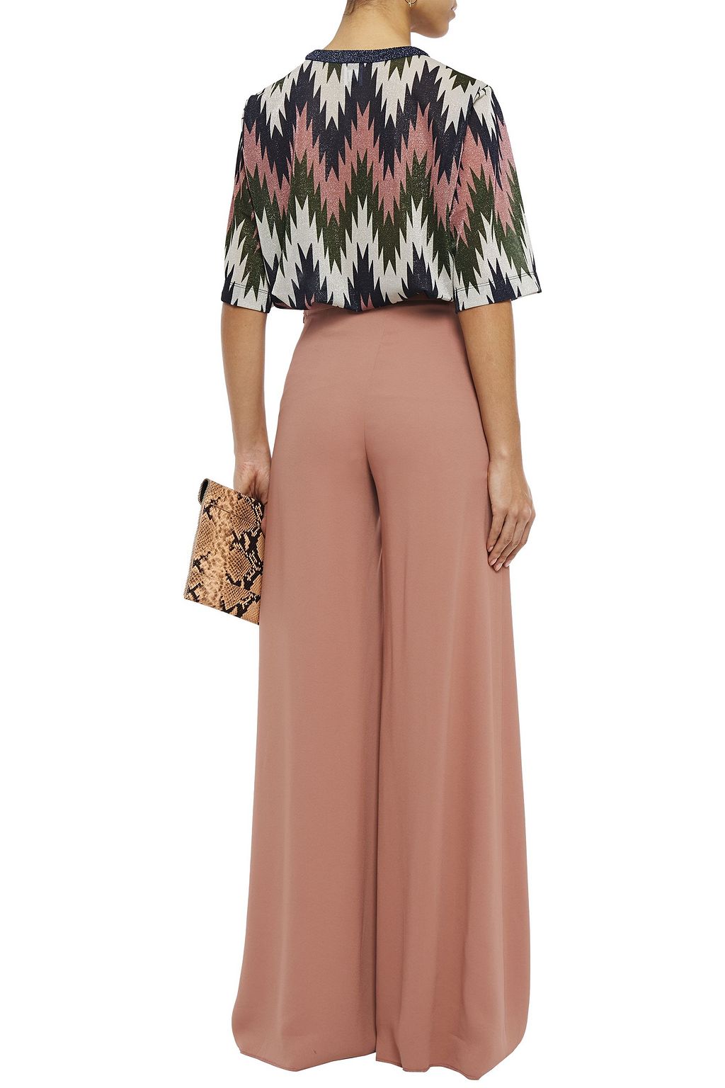 M MISSONI Stretch-crepe wide-leg pants