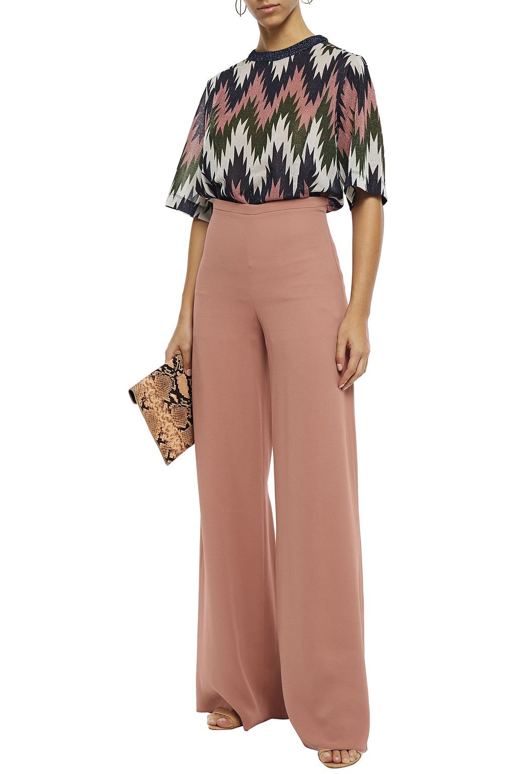 M MISSONI Stretch-crepe wide-leg pants