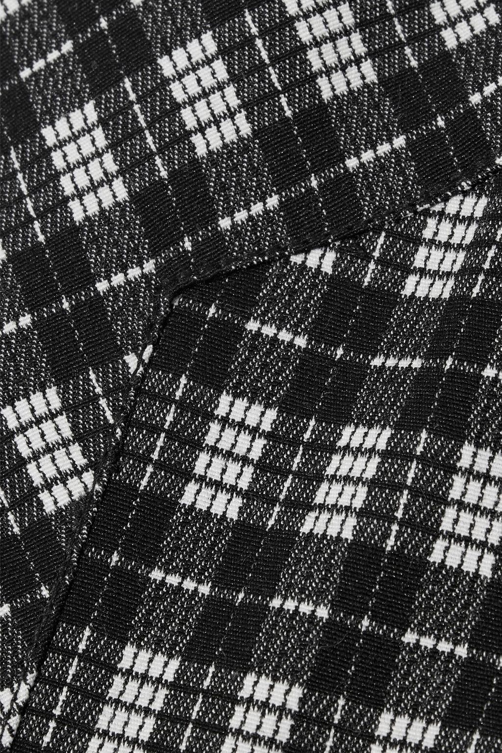 DIANE VON FURSTENBERG Lucia checked woven jacket