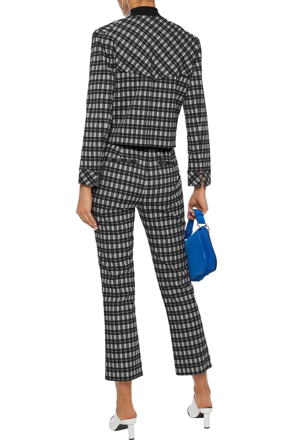 DIANE VON FURSTENBERG Lucia checked woven jacket