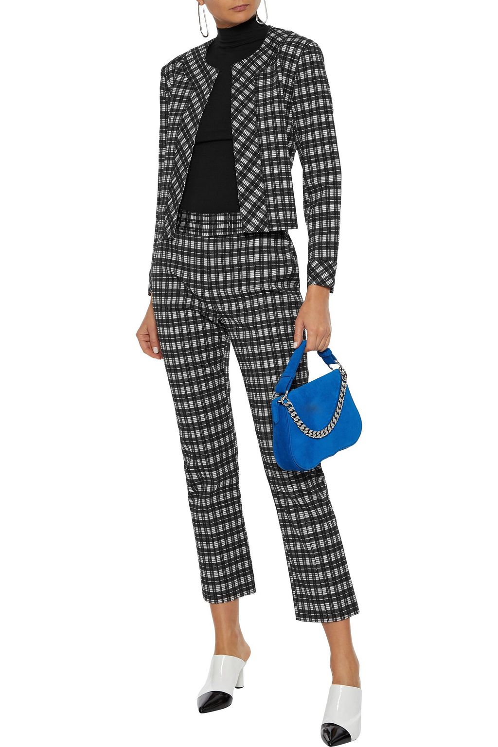 DIANE VON FURSTENBERG Lucia checked woven jacket