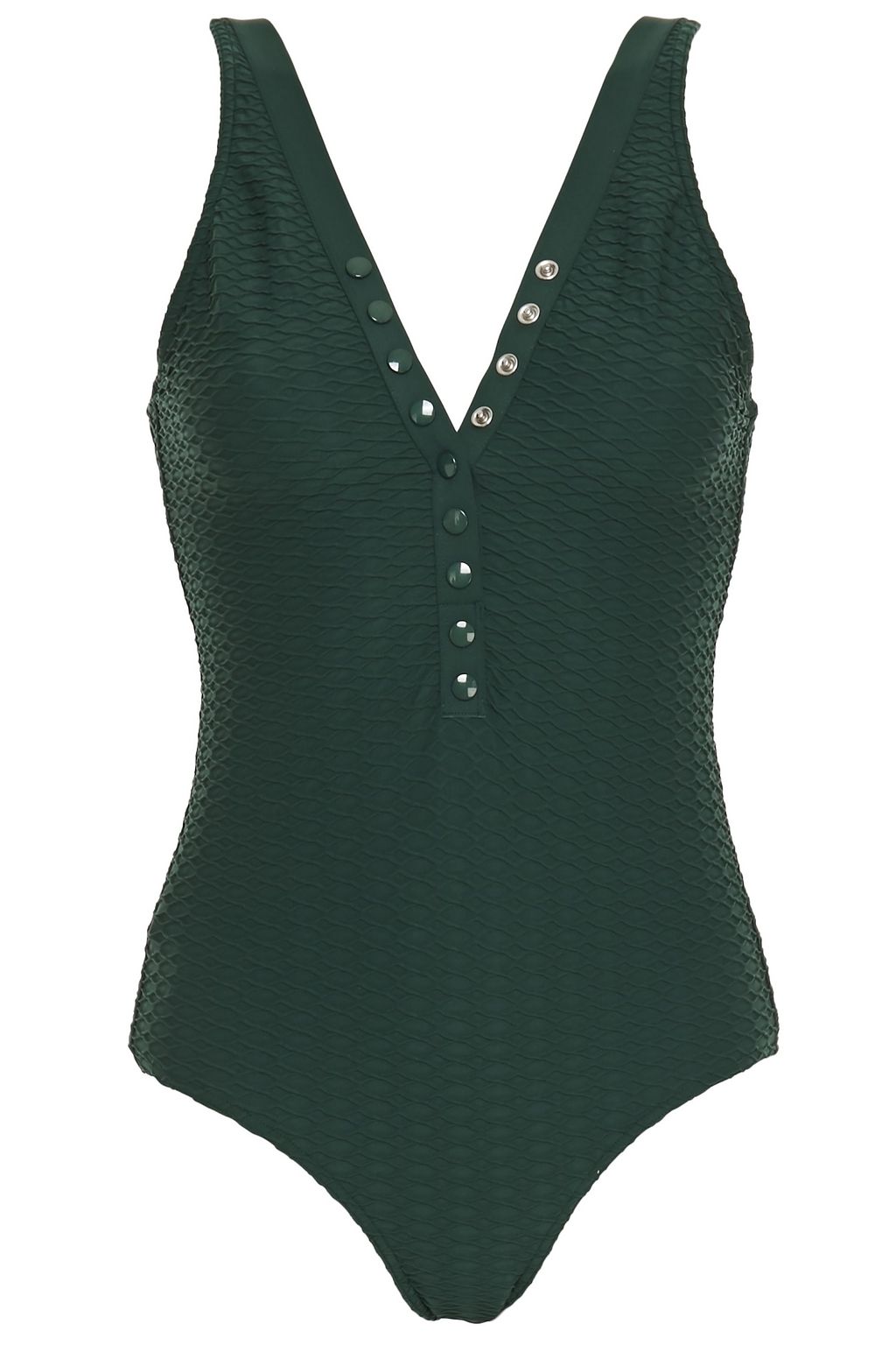 forest green swimsuit