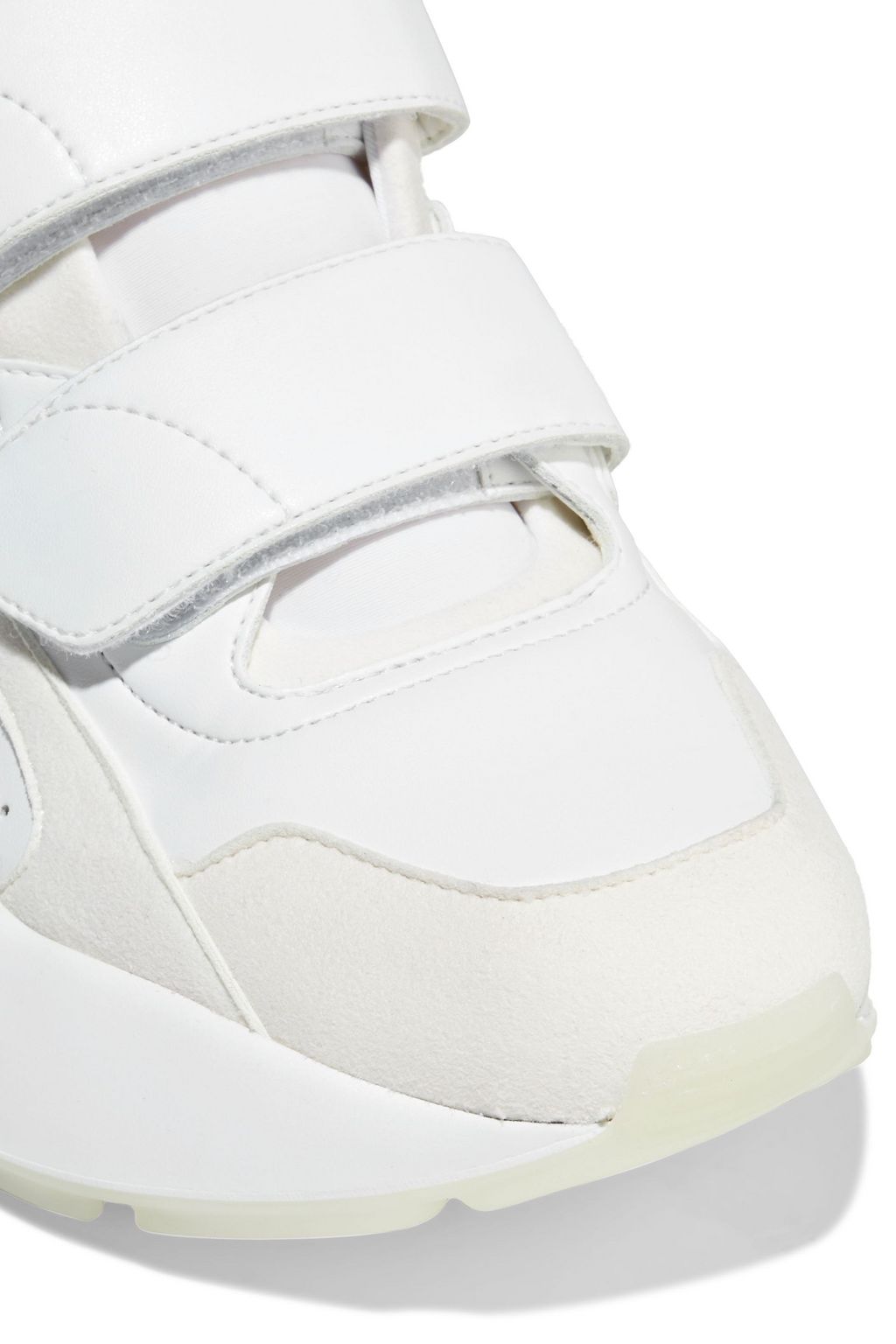 STELLA MCCARTNEY Eclypse neoprene, faux suede and leather sneakers