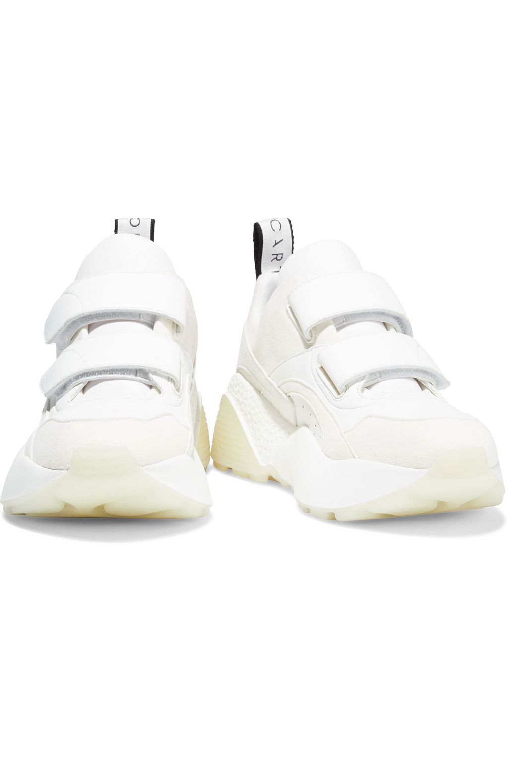 STELLA MCCARTNEY Eclypse neoprene, faux suede and leather sneakers ...