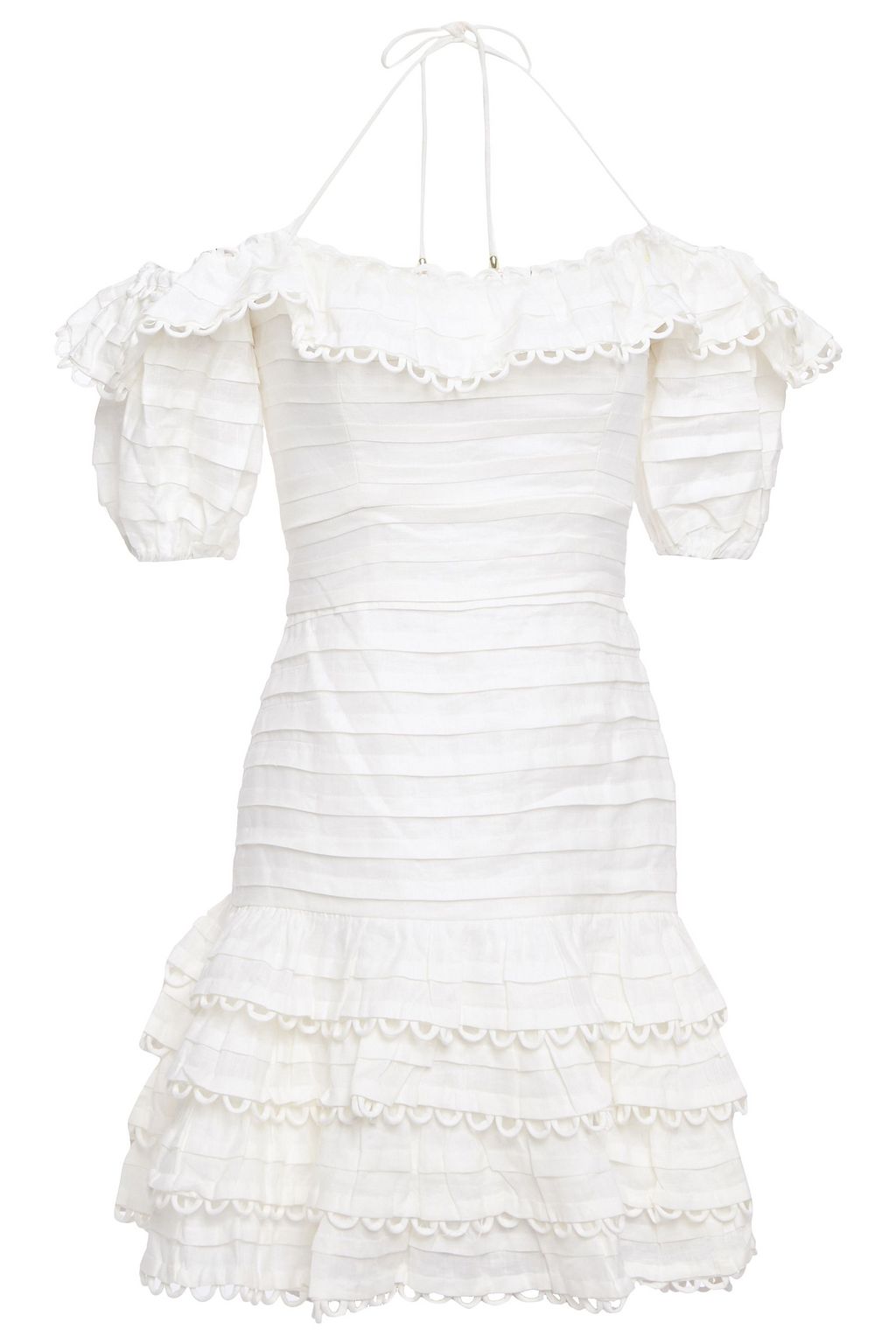 zimmermann white mini dress