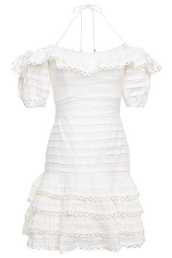 zimmermann white halter dress