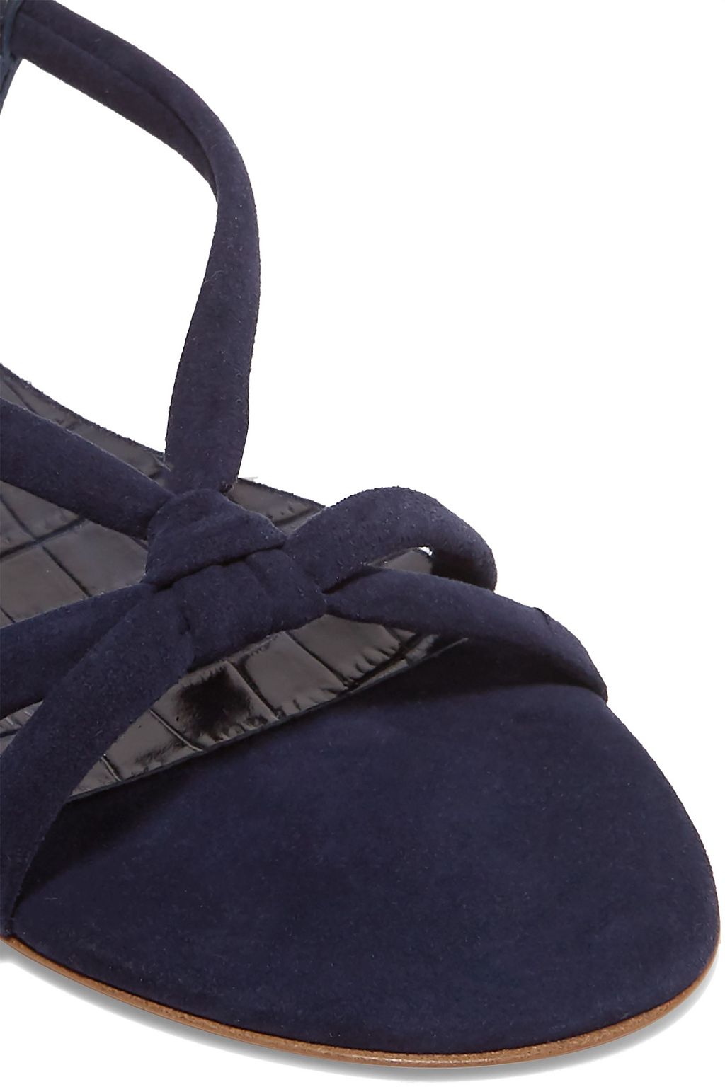 GABRIELA HEARST Reeves suede and croc-effect leather sandals