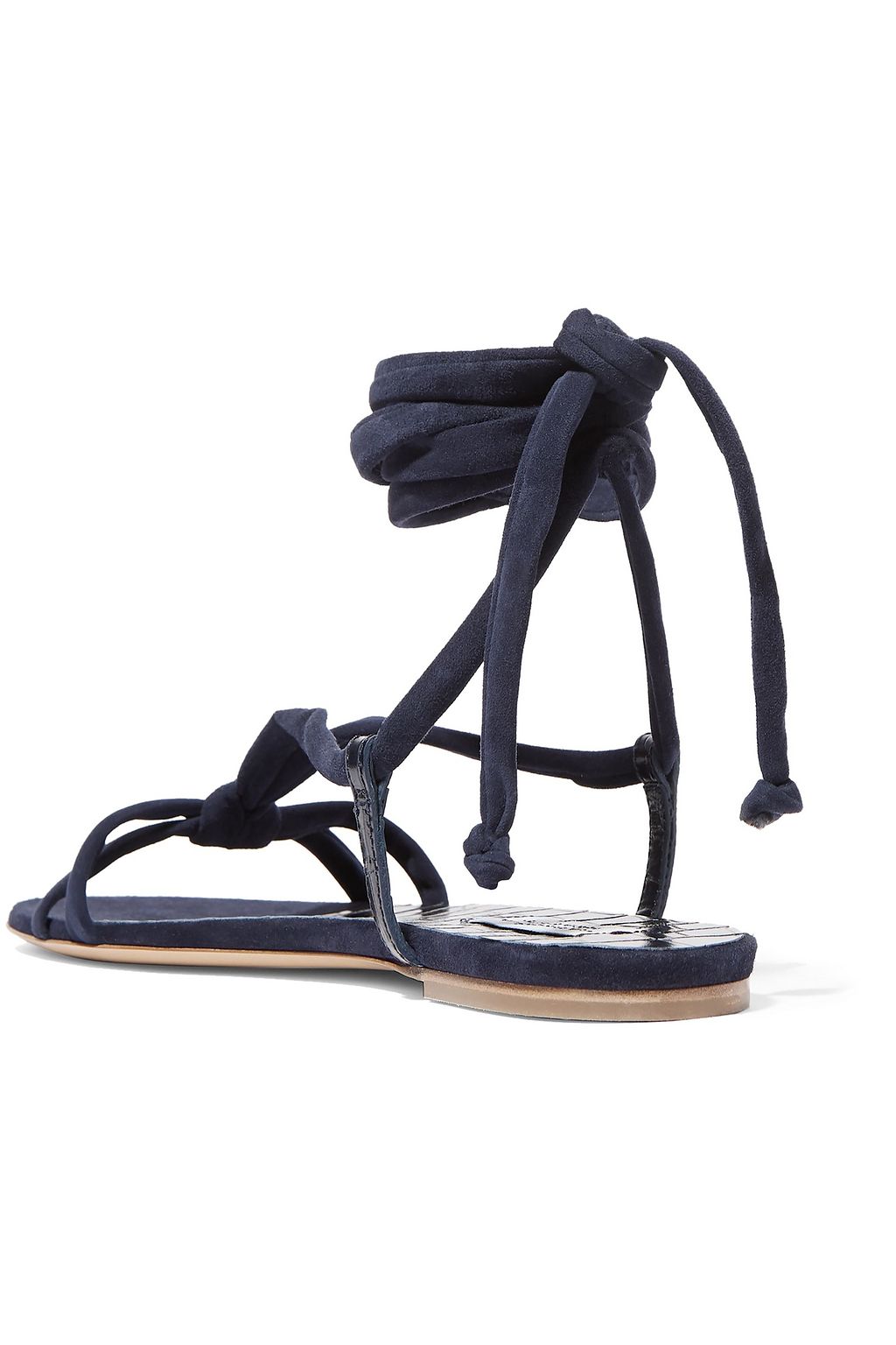 GABRIELA HEARST Reeves suede and croc-effect leather sandals