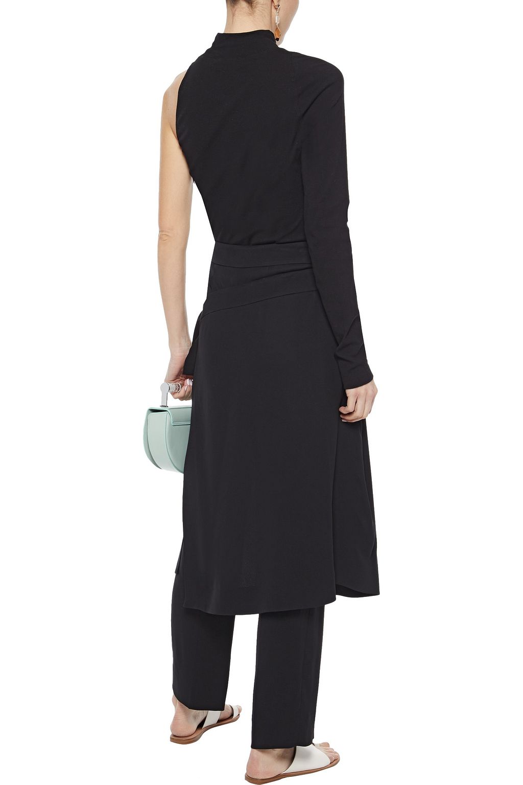 ROSETTA GETTY One-shoulder cotton-jersey top