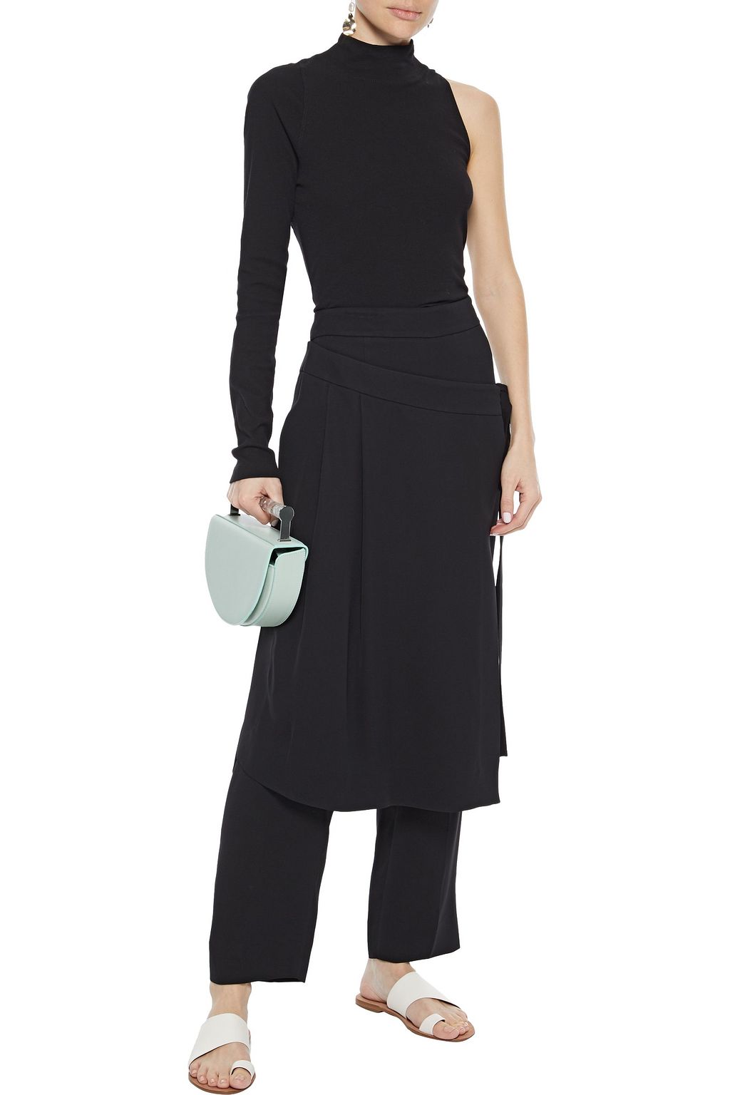 ROSETTA GETTY One-shoulder cotton-jersey top