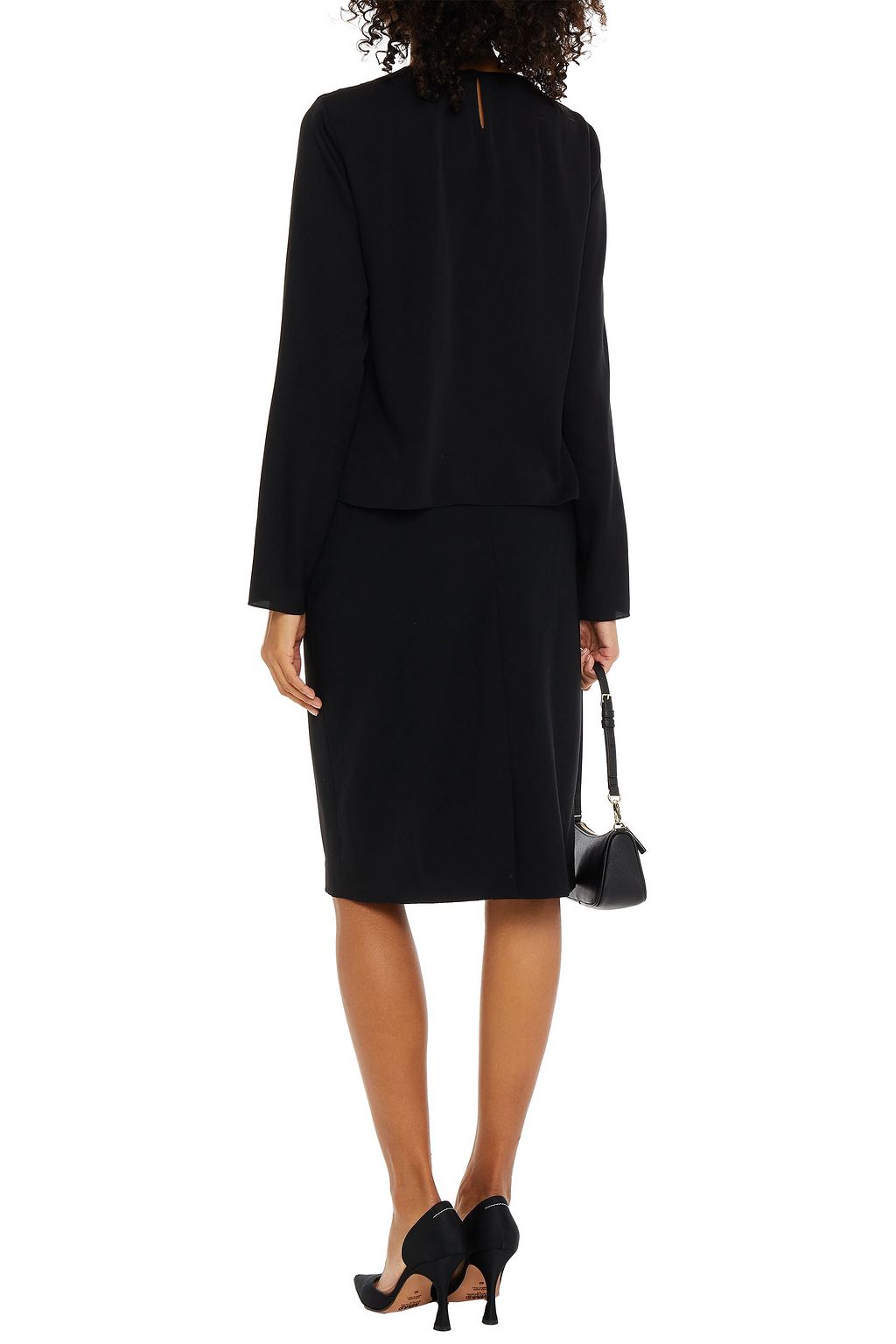 THEORY Wool-blend pencil skirt