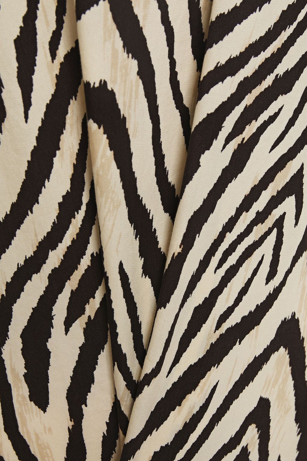 CURRENT/ELLIOTT The Bermuda zebra-print twill tank