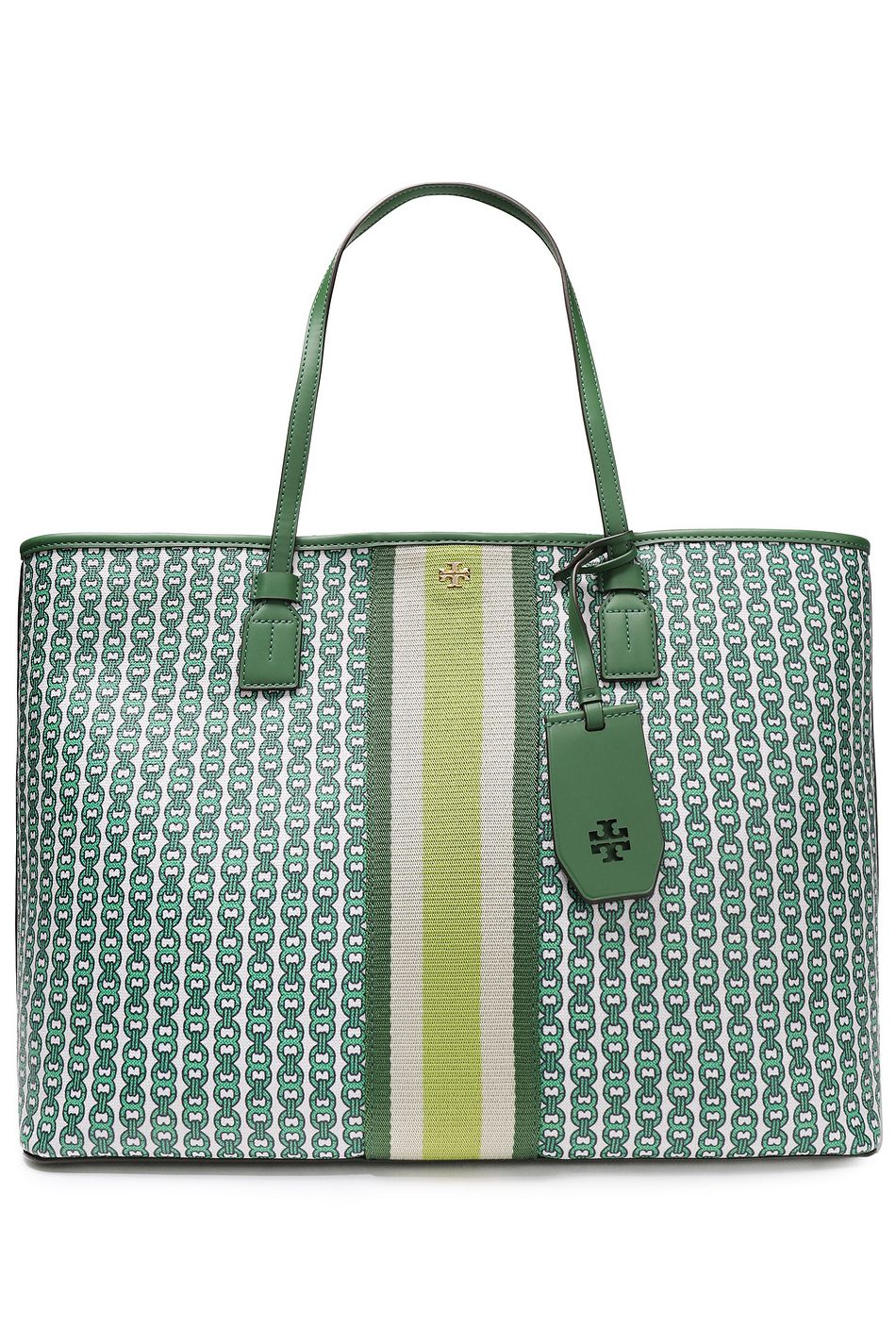 Designer coated canvas tote Clearance