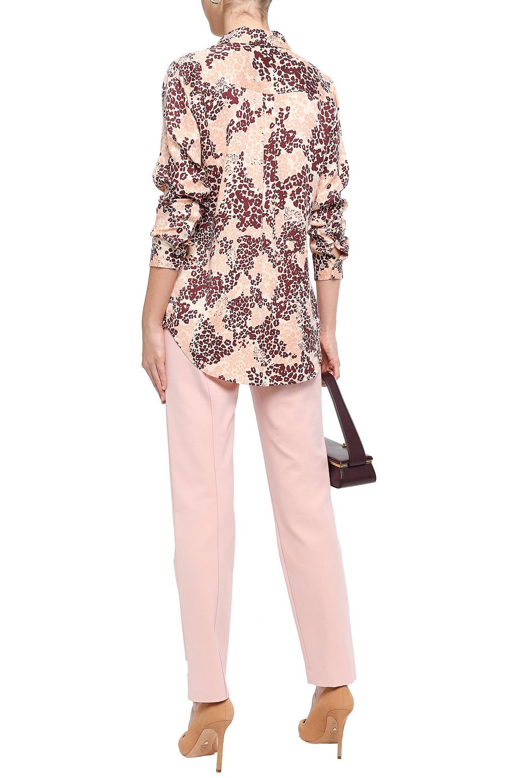 EQUIPMENT Leopard-print silk-blend shirt