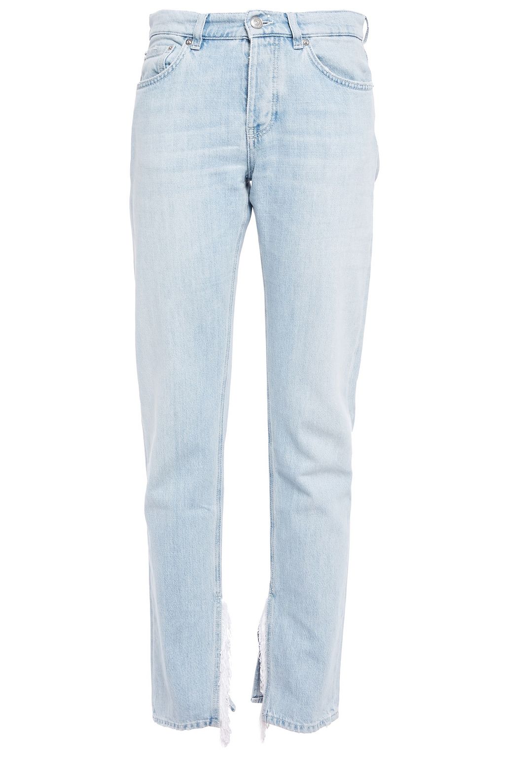 denim fringe jeans