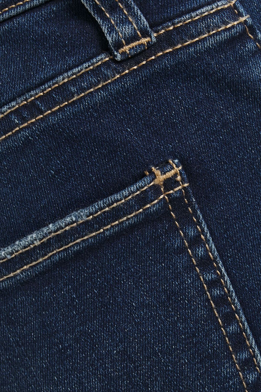 CURRENT/ELLIOTT The Stiletto distressed high-rise skinny jeans