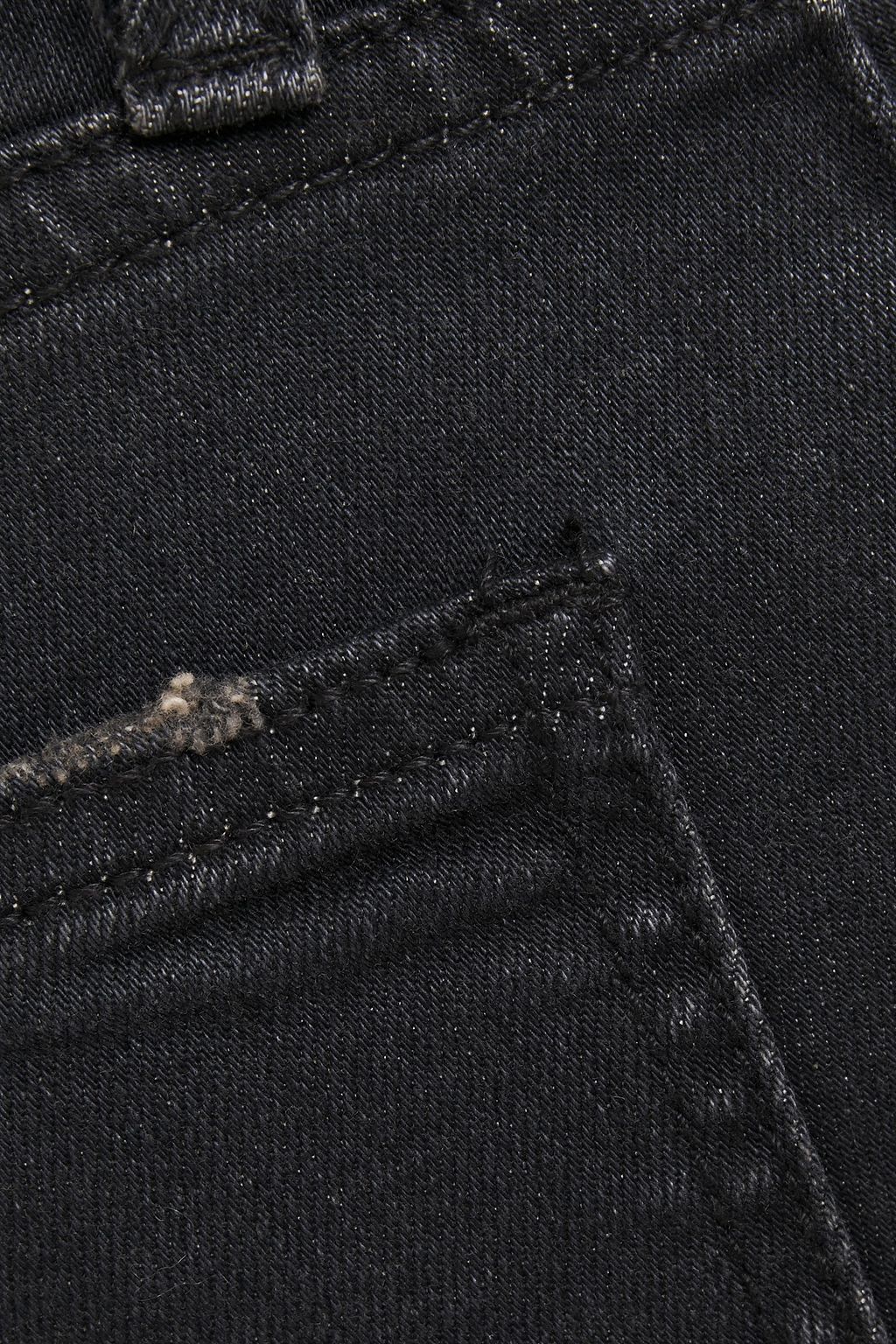 CURRENT/ELLIOTT The Stiletto distressed mid-rise skinny jeans