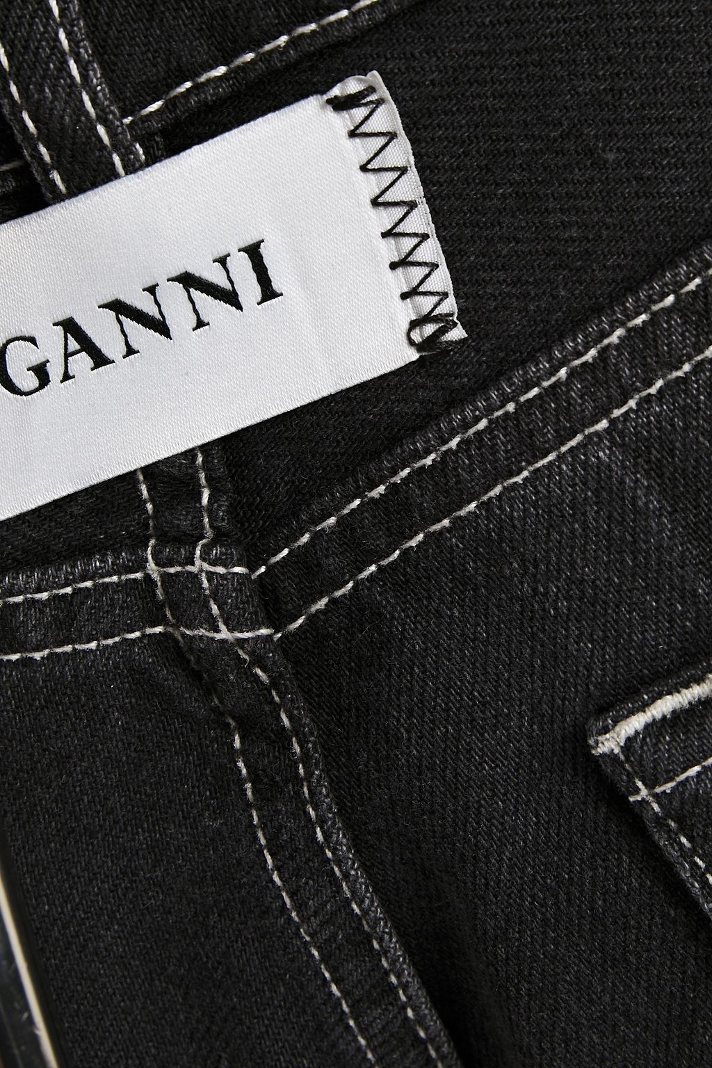 GANNI Rienzi high-rise wide-leg jeans