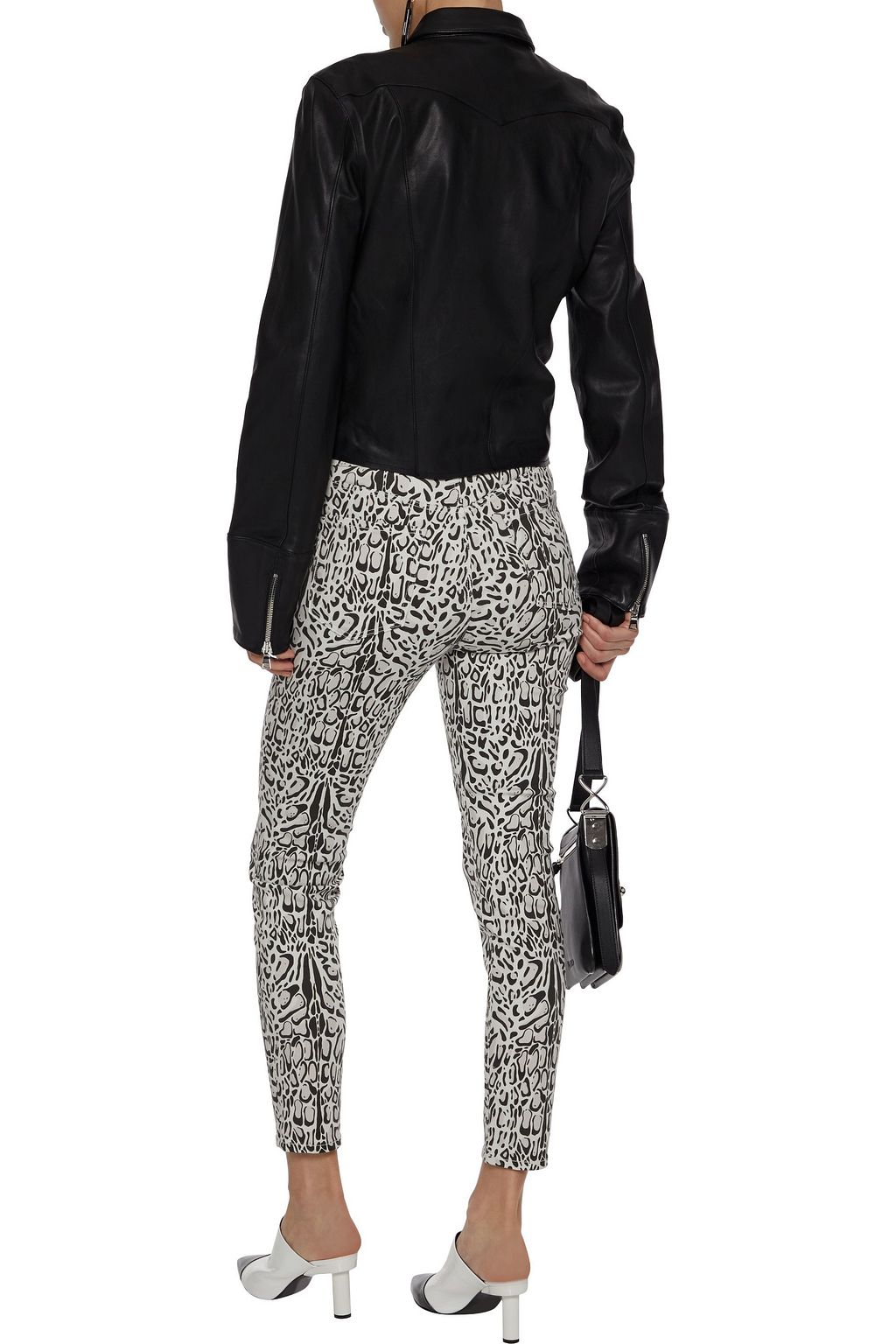 J BRAND Alana leopard-print mid-rise skinny-leg jeans