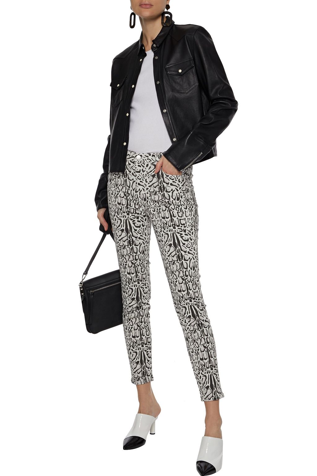 J BRAND Alana leopard-print mid-rise skinny-leg jeans
