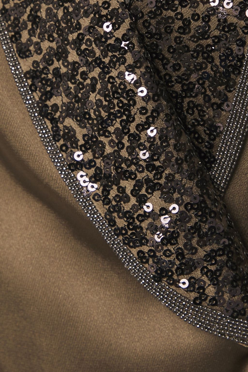 BRUNELLO CUCINELLI Belted embellished satin playsuit