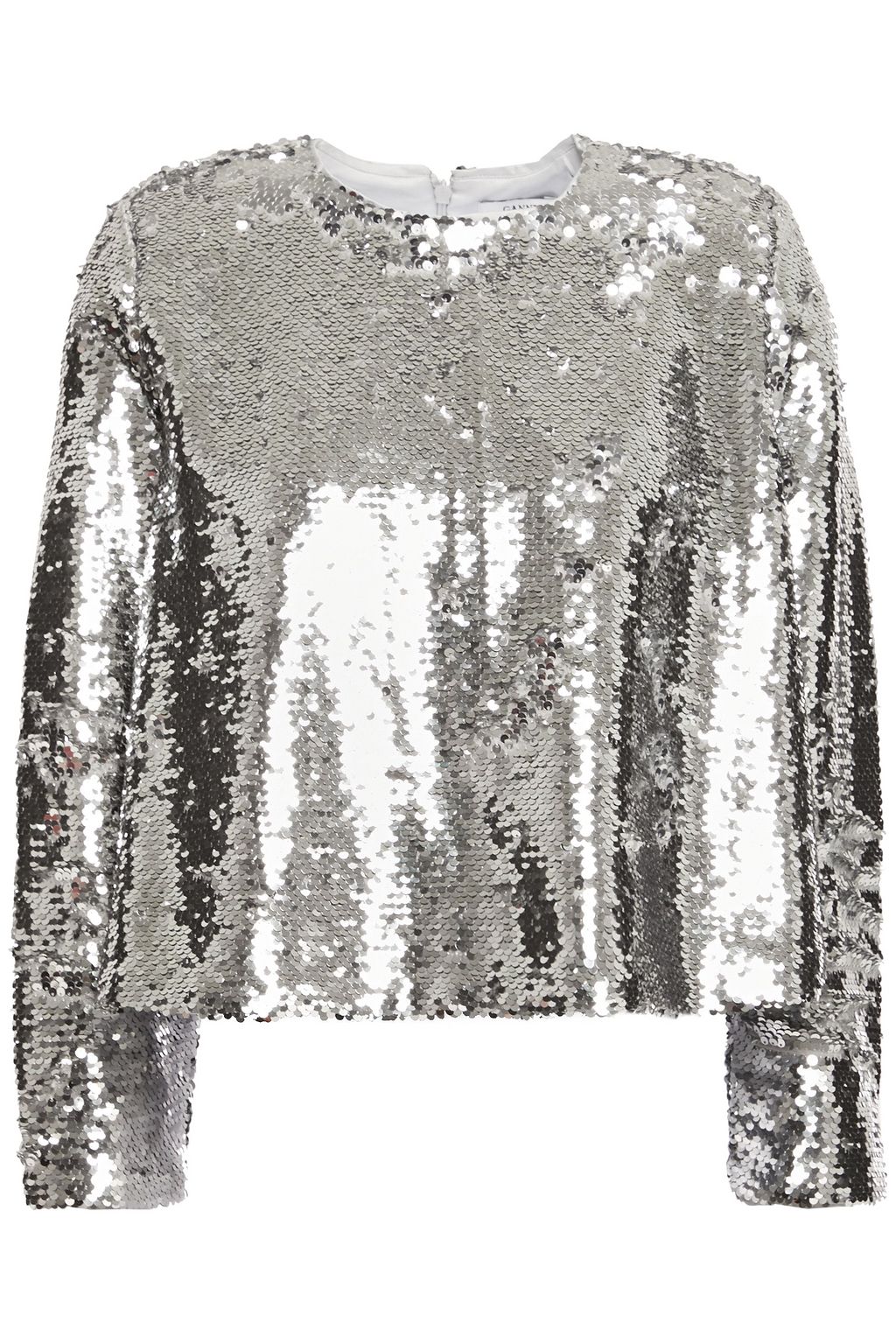 ganni sequin top