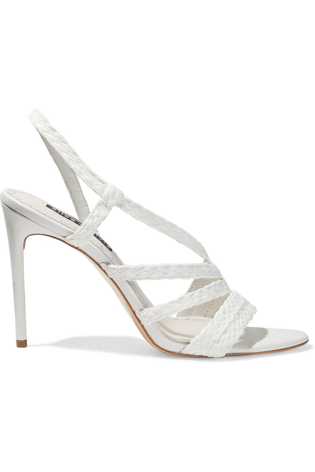 white slingback sandals