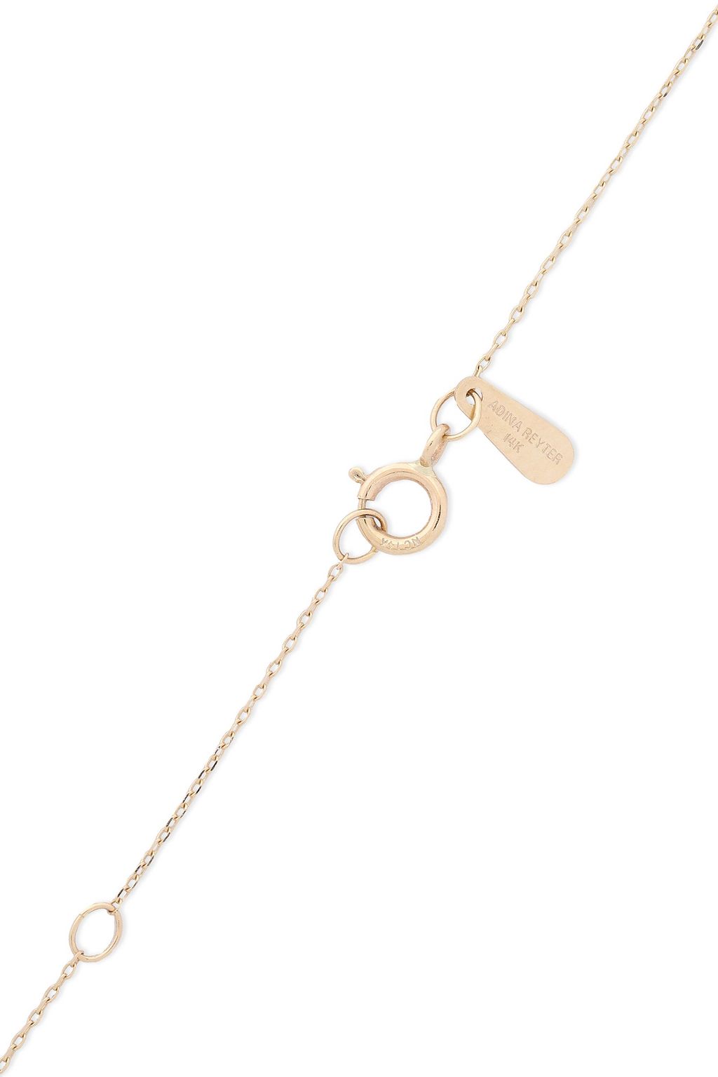 ADINA REYTER 14-karat, diamond and turquoise necklace
