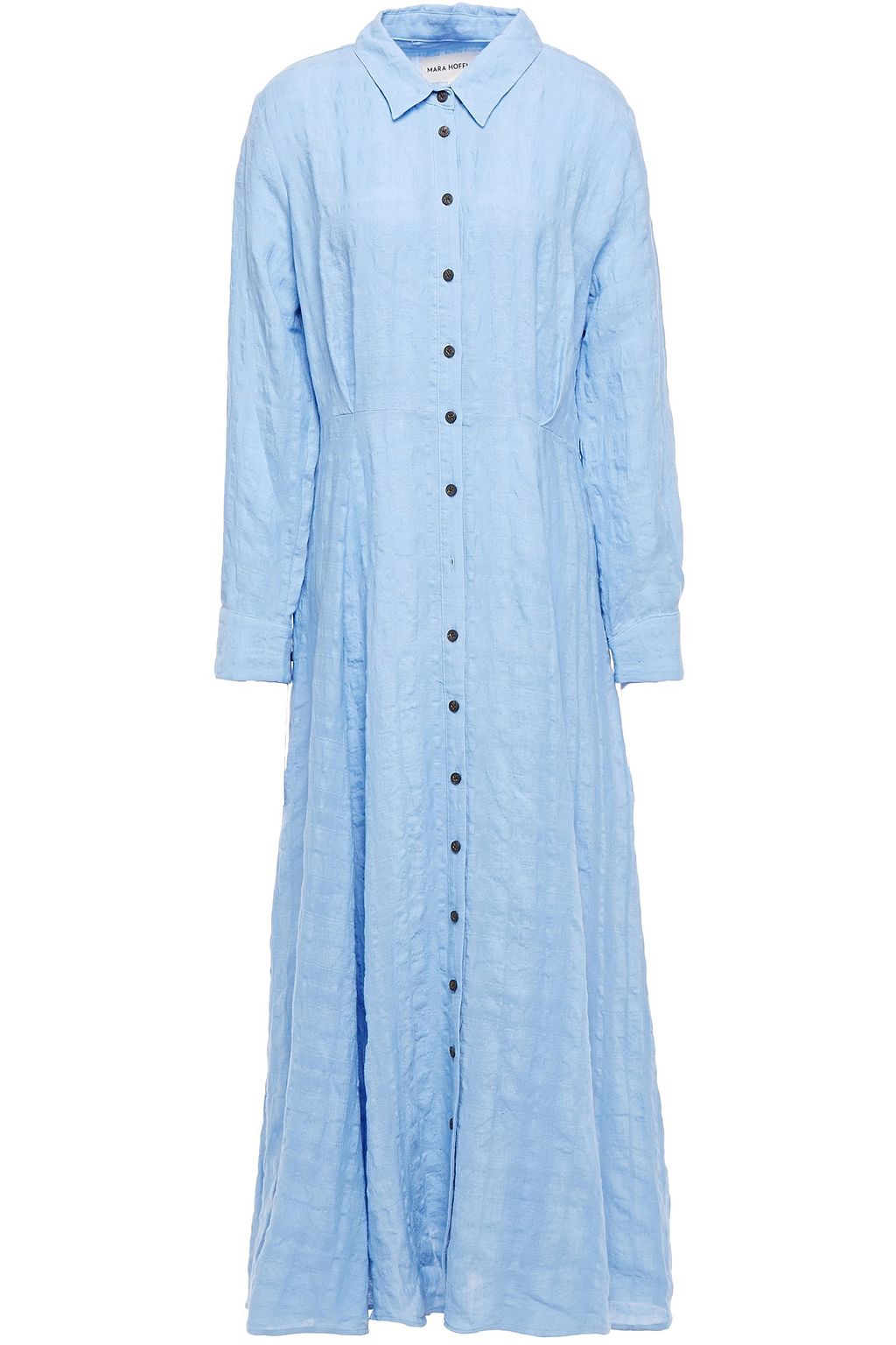 mara hoffman denim dress