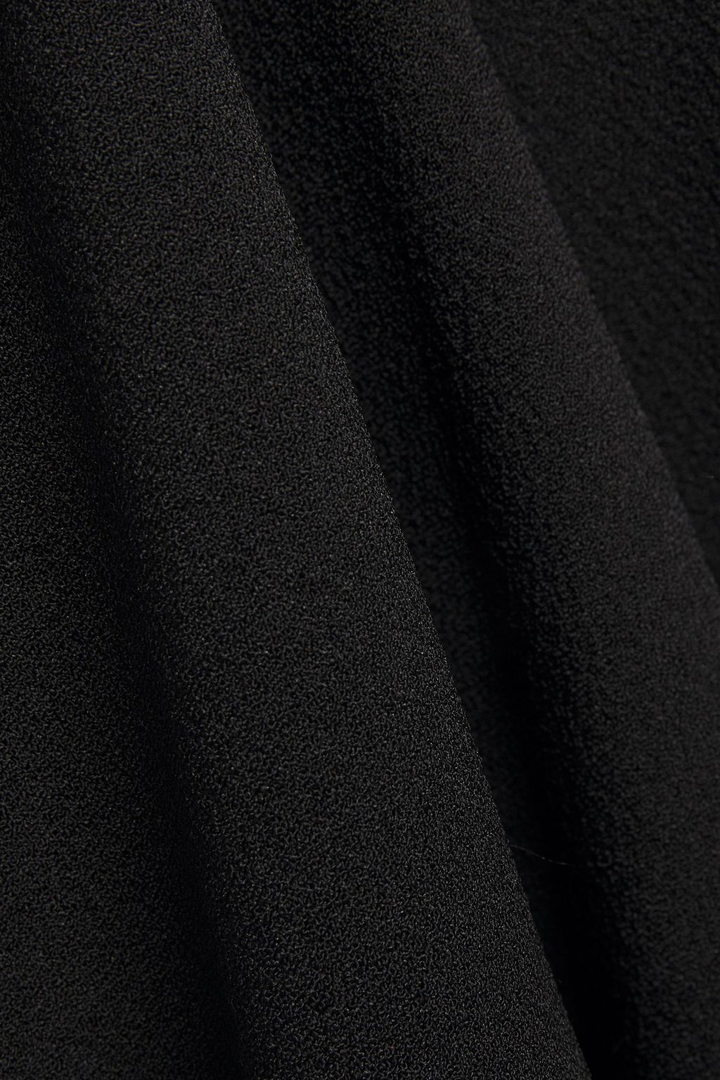 GANNI Stretch-crepe wrap blouse