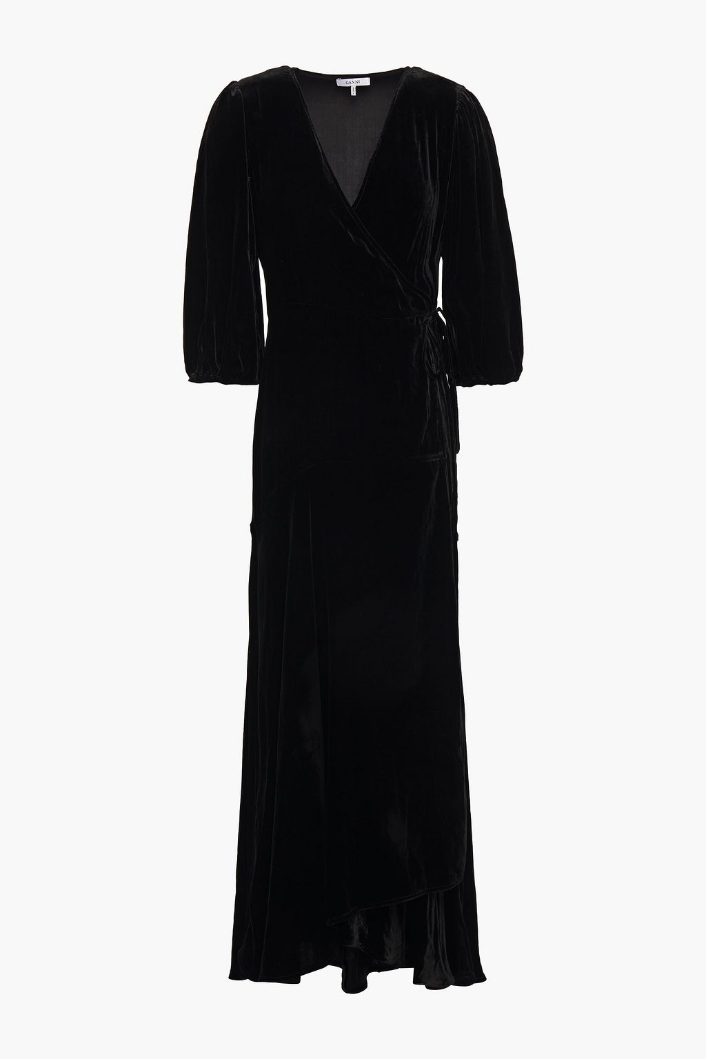 ganni velvet dress