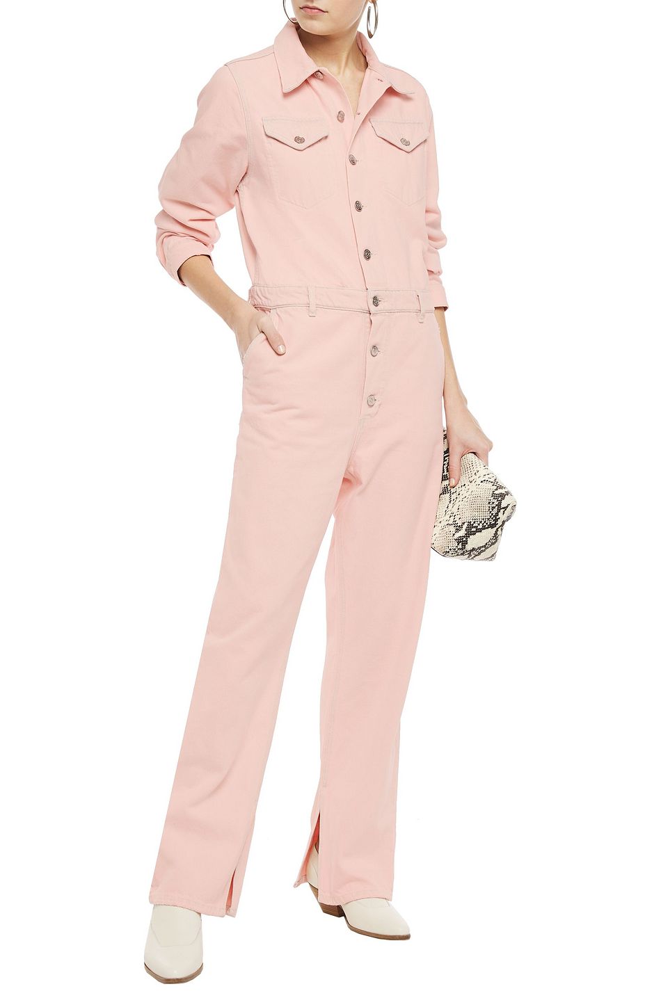 ganni jumpsuit pink