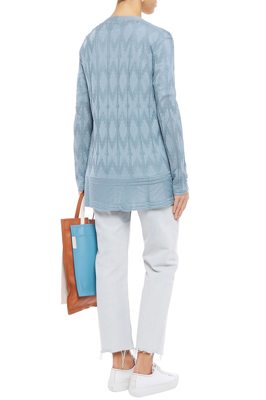 M MISSONI Crochet-knit wool-blend cardigan