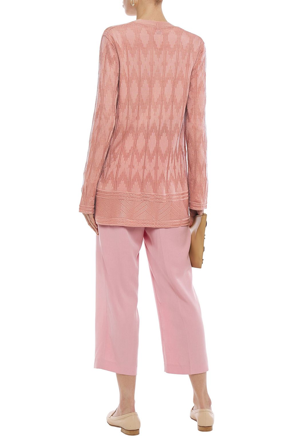 M MISSONI Crochet-knit wool-blend cardigan