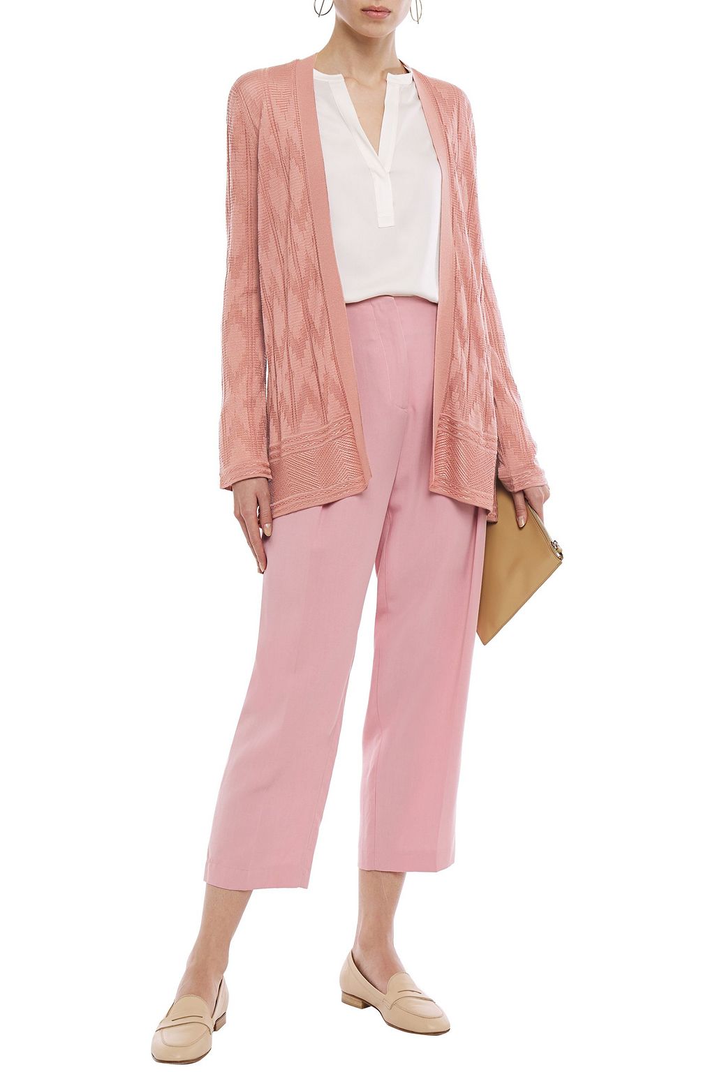 M MISSONI Crochet-knit wool-blend cardigan