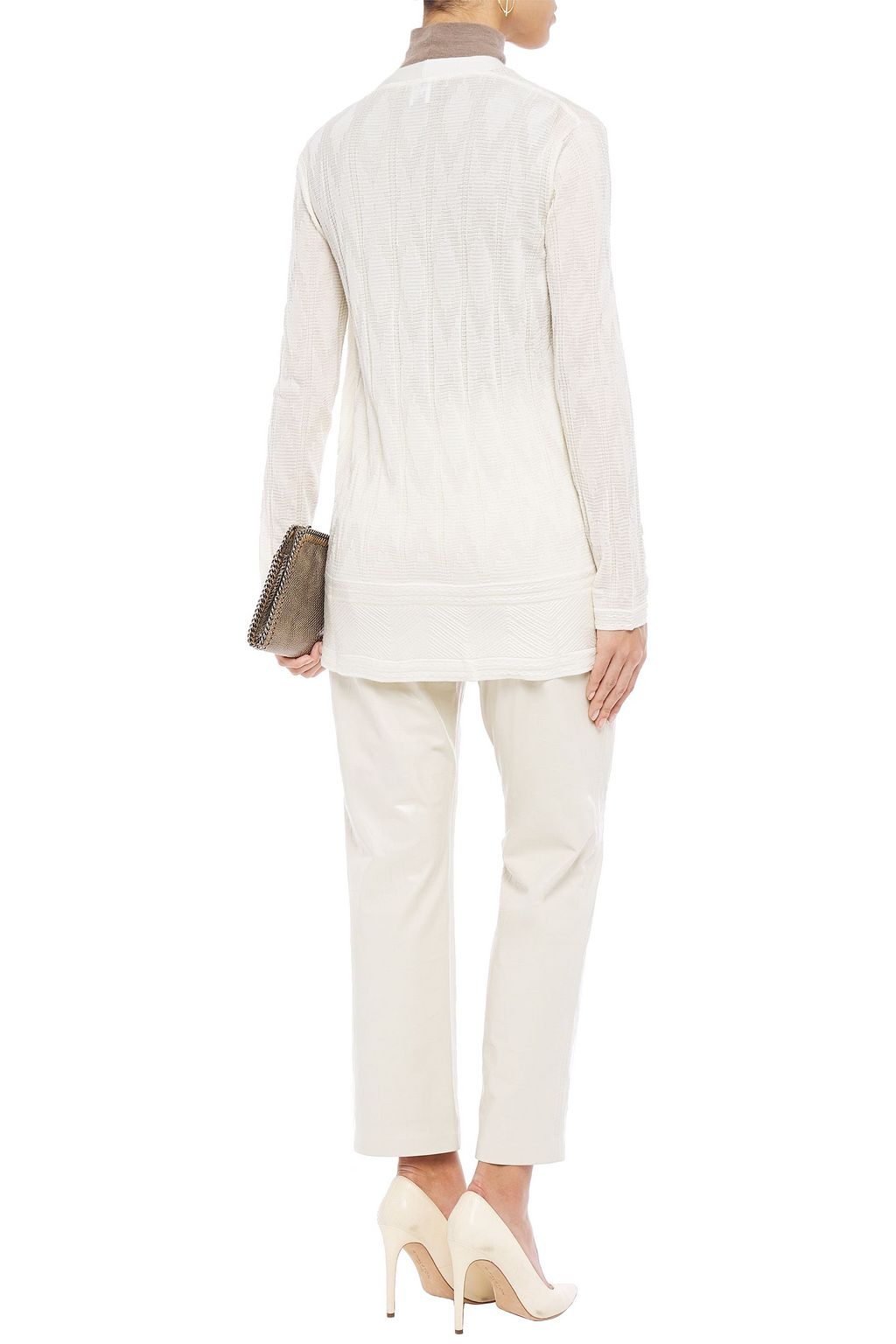 M MISSONI Crochet-knit wool-blend cardigan