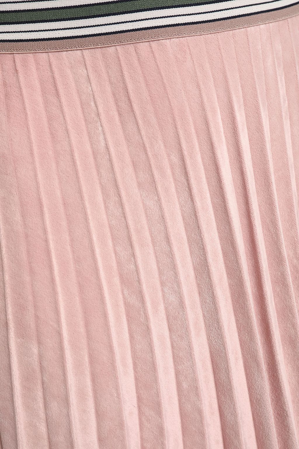 M MISSONI Pleated velvet midi skirt