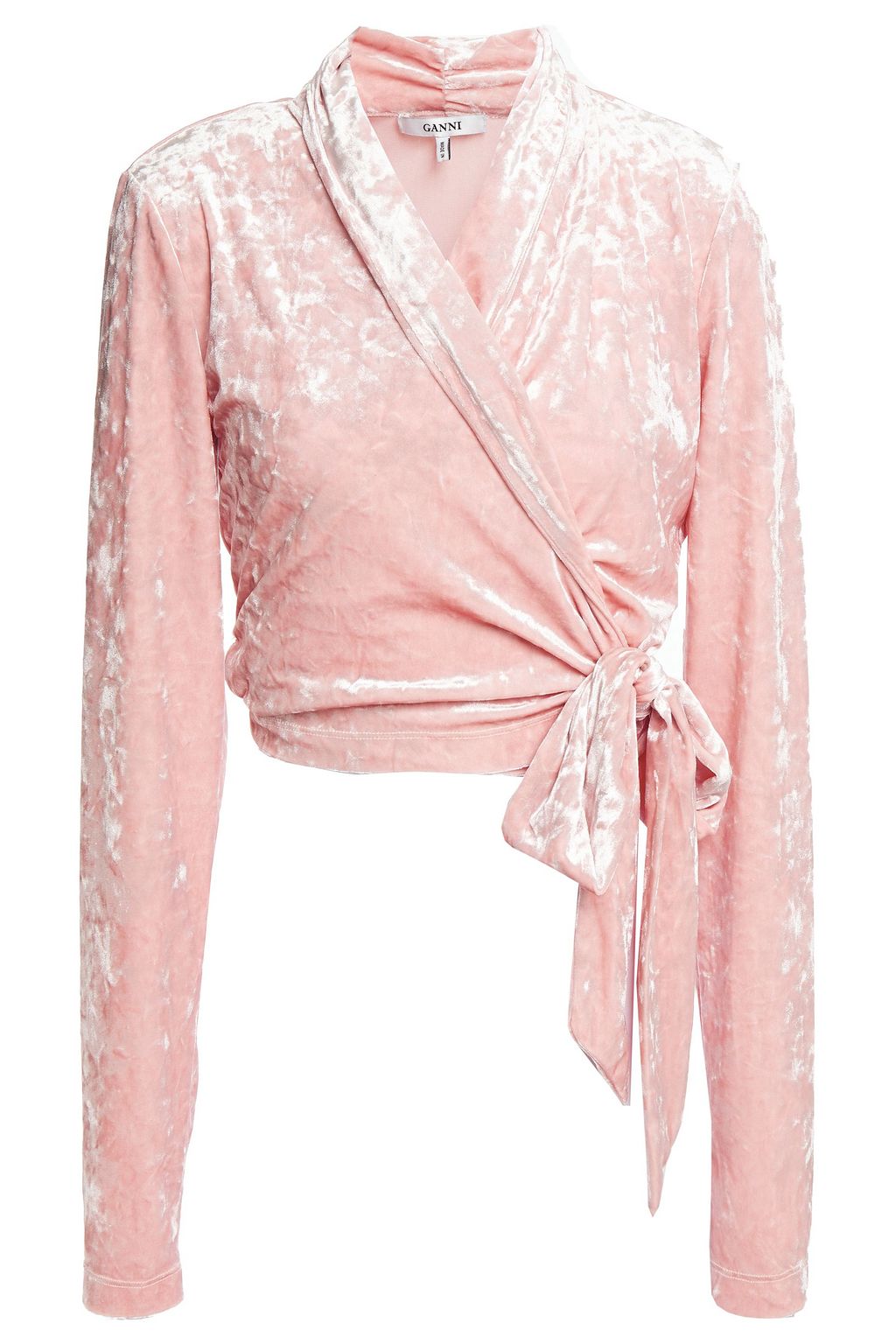 baby pink wrap top