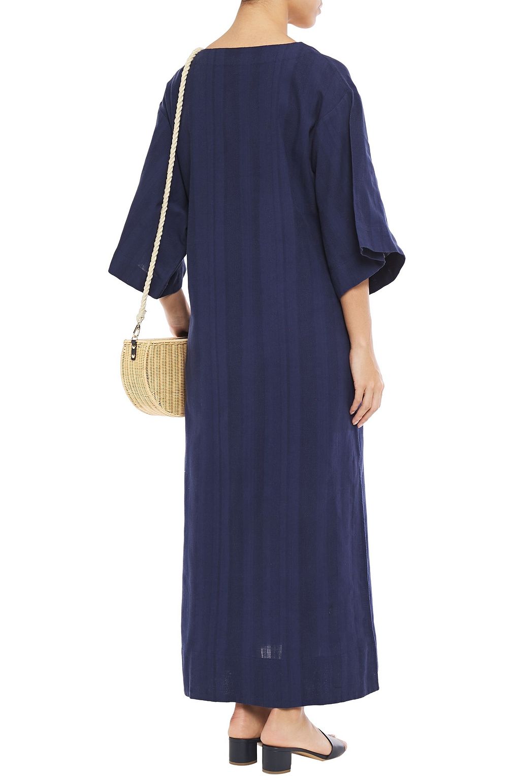 MARA HOFFMAN Paola organic cotton-jacquard maxi dress
