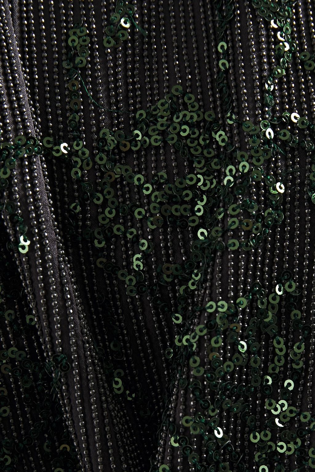 BRUNELLO CUCINELLI Sequin and bead-embellished stretch-silk blouse